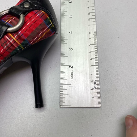 NWOB Spring TARTAN Heeled Pumps, 37 EU/ 6.5-7 US Winter Sale - Picture 5 of 7